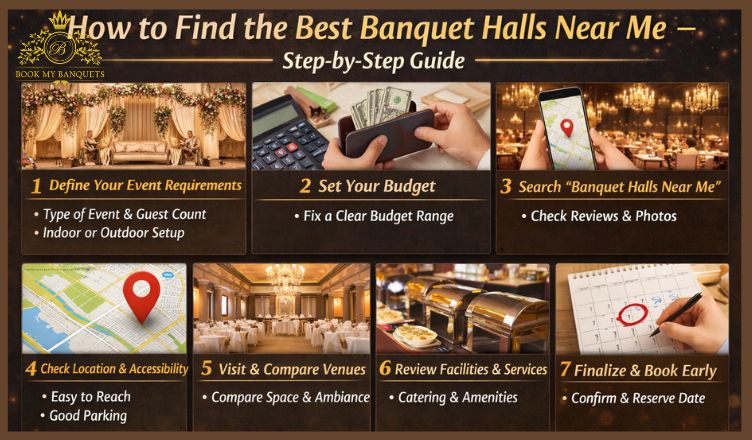 How to Find Best Banquet Halls Near Me – Step by Step Guide